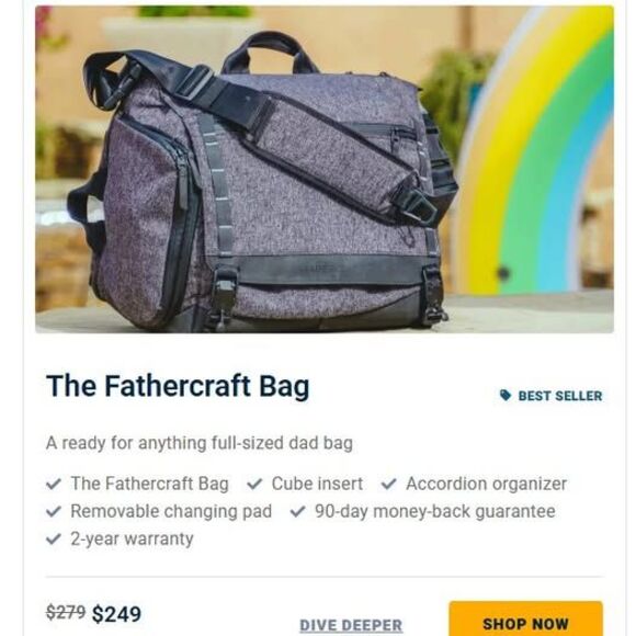 Fathercraft Diaper Bag - Picture 4 of 4